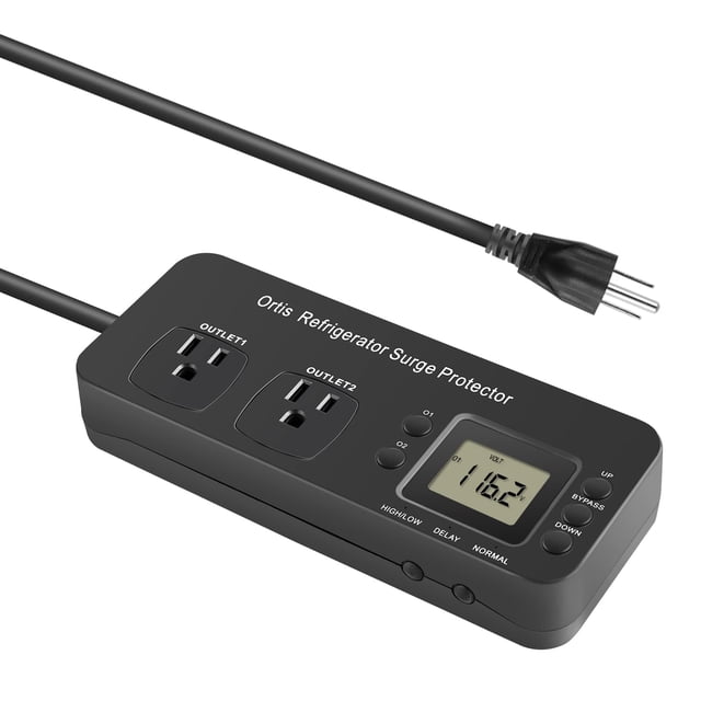 Protector contra sobretensiones para refrigerador Ortis Double Outlet Electronic