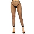thumbnail image 3 of Leg Avenue Women's Industrial net footless tights, Black, One Size, 3 of 5