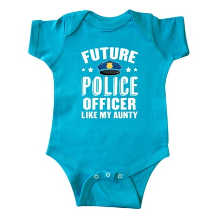 

Inktastic Future Police Officer Like My Aunty Gift Baby Boy or Baby Girl Bodysuit