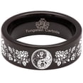 thumbnail image 5 of Yin Yang Rose Tungsten Carbide Ring, 5 of 9