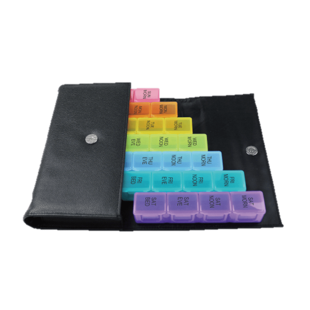 Extra Large Pill Organizer 7 Day Weekly XL Travel Box Daily Reminder [9