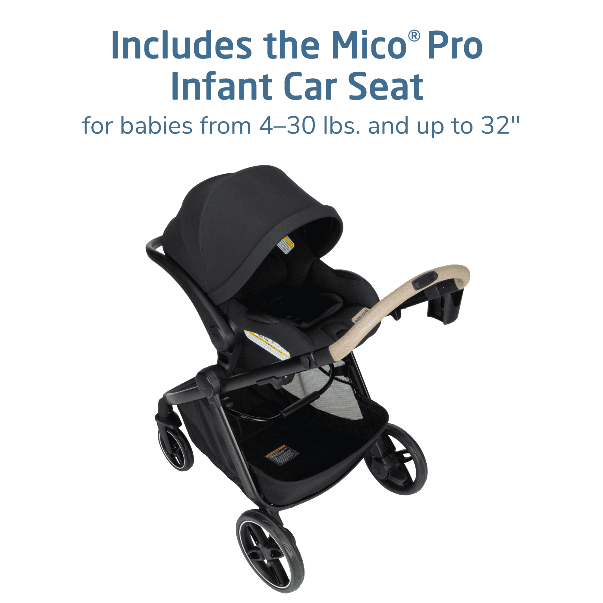 Maxi-Cosi Zelia Pro 5-in-1 Modular Travel System, Caspian Caviar