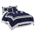 thumbnail image 1 of Generic, 7-Piece, Comforter Set, Two-toned Design, Queen, 1 of 4