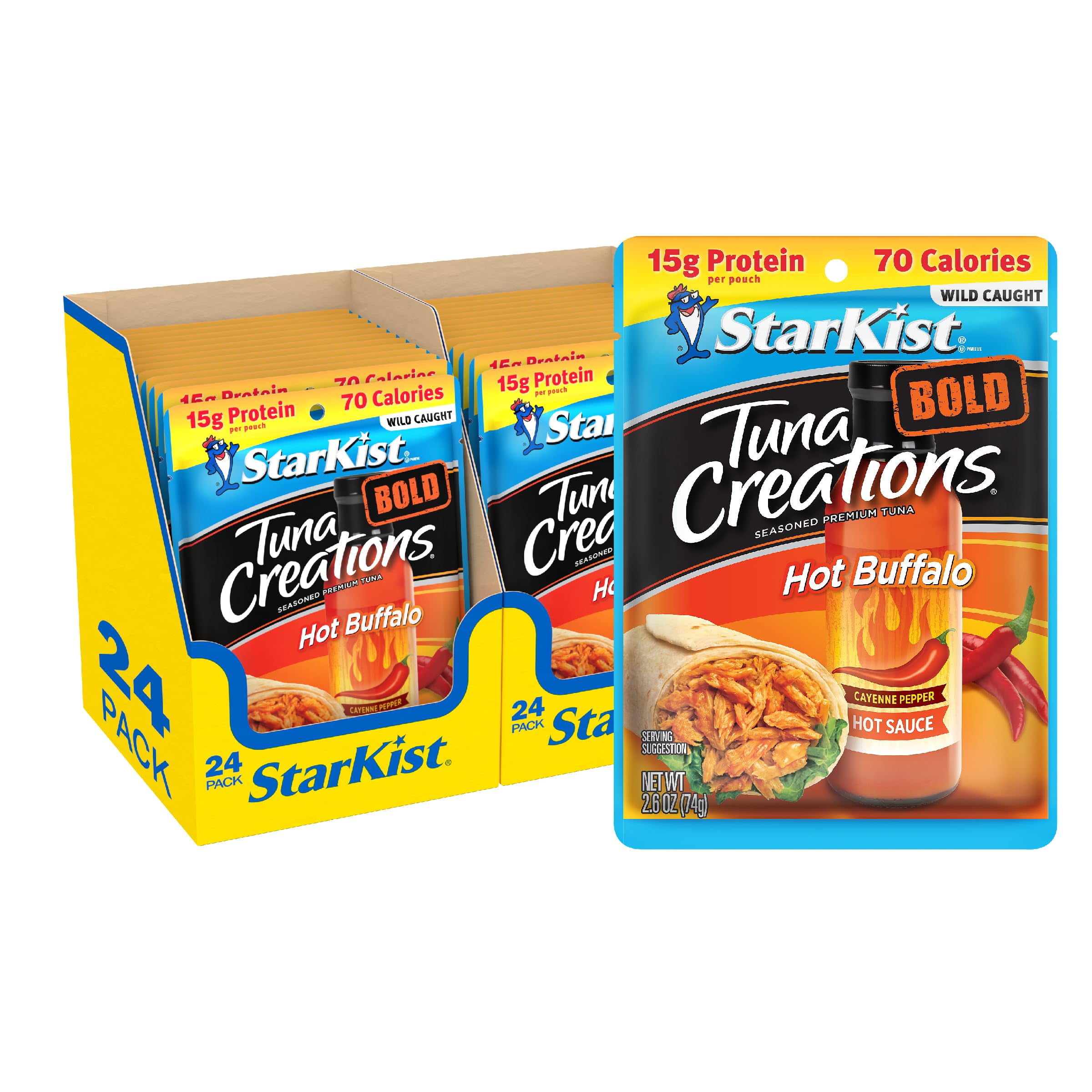 Starkist Tuna Creations, Sweet & Spicy, Single Serve 2.6-Ounce Pouch (Pack Of 4