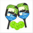 thumbnail image 2 of All Round Pickleball Playset Ultra - Light Cork Sheet Core Racket With Sweat Absorbent Grip| Ideal For All Ages, Skill, Perfect Pickleball 2 Paddle, 4 Balls & Bag, 2 of 5