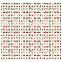 6 Pcs Funny Kitchen Towels,Beige Christmas Santa and Train Pattern Microfiber Dish Towels,Kitchen Tea Towels,Kitchen Towel Set (18" X 26")