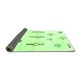 thumbnail image 2 of Ahgly Company Indoor Rectangle Solid Green Modern Area Rugs, 4' x 6', 2 of 4