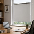thumbnail image 5 of Blackout Roll Up Shades with Suction Cups, Sunscreen Window Curtains, Portable Sunshade Blind for Doors Home, Temporary Roller Shutter with Heat Insulation,Grey-45x125cm/18x49in, 5 of 6