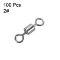 thumbnail image 3 of Fishing Barrel Swivels, 100 Pack 88LBS Copper Terminal Tackle for Fishing, Black, 3 of 5