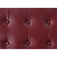 thumbnail image 3 of Convenience Concepts Designs4Comfort Pouf Rond pour Chaussures en Tissu Rouge, 3 of 4
