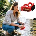 thumbnail image 4 of BBQ Grill Cleaning Brush 3-in-1 Grill Scrubber with Nylon Bristles and Scraper Ergonomic Grilling Cleaner Tool for All Grill Types Outdoor Cooking Camping, 4 of 7