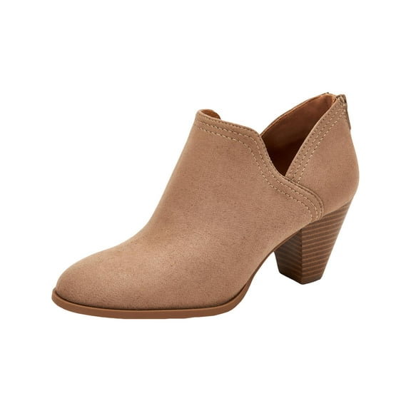 AMANDDEF Women's Ankle Boots Memory Form Heel Bootie