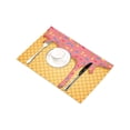 thumbnail image 3 of MKHERT Funny Food Decor Melting Ice Cream Cones Placemats Table Mats for Dining Room Kitchen Table Decoration 12x18 inch,Set of 6, 3 of 4