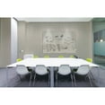thumbnail image 2 of Ghent Harmony Magnetic Glass Markerboard With Round Corner Gray 3' x 4' (HMYRM34GY), 2 of 2