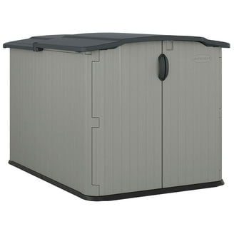 Keter, Outdoor Storage Shed, 9x7 Foot, Grey Resin with Modern