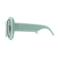 thumbnail image 4 of Womens Mod Large Rectangle Butterfly Chic 90s Designer Sunglasses Mint Green, 4 of 4