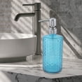 thumbnail image 6 of Unique Bargains 1 Pc Elegant Soap Pump Dispenser for Bathroom 16.9oz Blue Silver Tone, 6 of 6