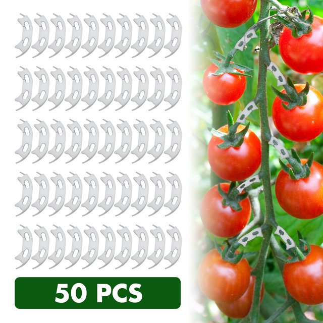 Un Ensemble Comprend: 50pcs Crochet de Fruit + 50pcs Tige de Tomate Fixation Clip Crochet de Tomate / Tige de Tomate Fixation Clip Achat: Note Lors de la Commande: 50pcs Crochet de Fruit + 50pcs Tige de Tomate