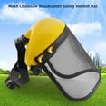 thumbnail image 2 of Casco Seguridad Sombrero Visera Casco De Seguridad Sombrero Con Visera De Malla De Cara Completa Para Registro Desbrozadora Protección Forestal LHCER Safety Hat, 2 of 8