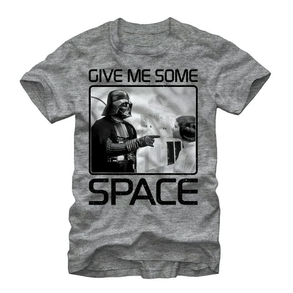Men's Star Wars Give Me Some Space  Graphic Tee Athletic Heather Medium