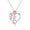 E, variant on Birthday Gift Initial Heart Necklace Heart Letter Necklace Personalized Monogram Necklace 1 Pc Chain Jewelry Gift for Men Women