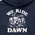 thumbnail image 2 of Instant Message - We Ride At Dawn - Men's Pullover Hooded Fleece Sweatshirt, 2 of 5