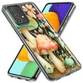 thumbnail image 2 of MUNDAZE Samsung Galaxy J3 Express/Amp Prime 3 Shockproof Clear Hybrid Protective Phone Case Fairy Tale Watercolor Mushrooms Pastel Flowers Cover, 2 of 5