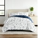 thumbnail image 2 of Juego de Edredón Ultrasuave para Todas las Estaciones, Ropa de Cama Alternativa en Rosa/azul Marino Floral para Tamaño Full/Queen de Comfort Canopy, 2 of 13