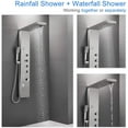 thumbnail image 2 of American Imaginations Rectangle Wall Mount CUPC Approved Stainless Steel Shower Panel In Brushed Stainless Steel Color AI-34370, 2 of 9