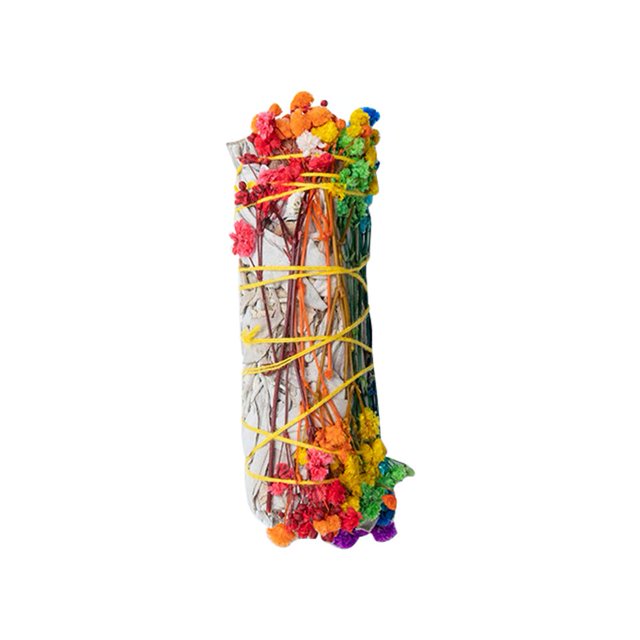 Sage Daisy Petal Floral Smudge Bundle Sticks para la limpieza del hogar (C) Blanco Hugtrwg Para estrenar