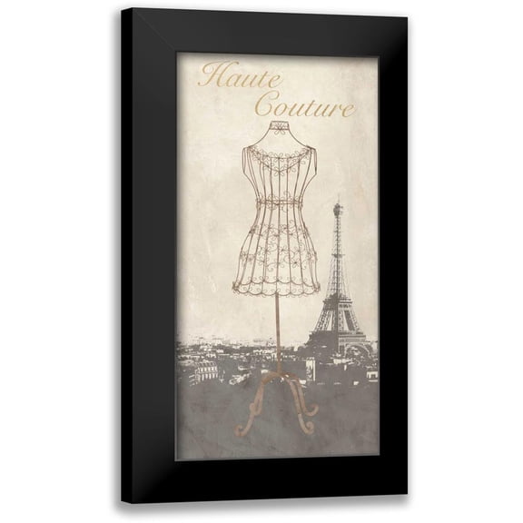 Dellal, Remy 9x14 Black Modern Framed Museum Art Print Titled - Haute Couture
