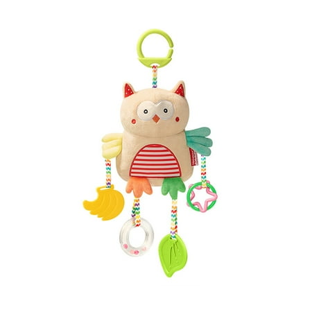 Baby Toys Hanging Rattle Crinkle Squeaky Educational Toy Infant Newborn Stroller Car Seat Crib Plush Animal Wind Chime;Newborn Stroller Car Seat Toy Baby Toys Hanging Rattle Educational (Best Way To Wind A Newborn)