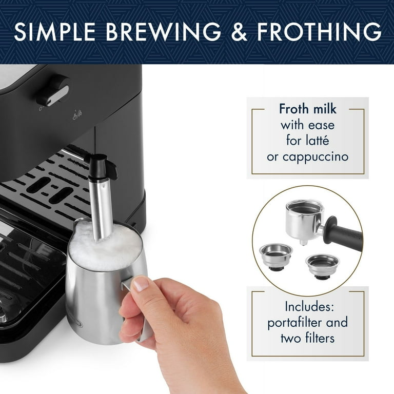 【値下げ！】DeLonghi STILOSA EC233BK エスプレッソマシン De'Longhi Compact Nespresso Stilosa Espresso Coffee Machine