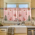 thumbnail image 2 of Yayeee Kitchen Curtains Tier Set of 2 Light Filtering 57"x24" Over Sink Window Panels, White Gingerbread Houses, 2 of 7