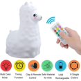 thumbnail image 3 of Lámpara nocturna para niños (lámpara de silicona) luz nocturna de pingüino recargable usb, 9 colores reemplazables, con sensor táctil y control remoto, adecuada para bebés / niños / camas para ad, 3 of 5