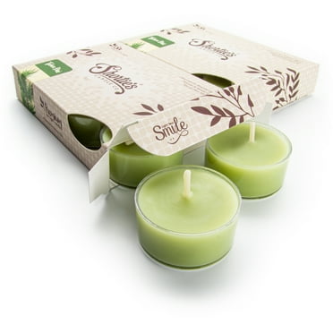 Tahoe Pine Tealight Candles Multi Pack - 12 Green Premium Scented Tea Lights - Shortie's Candle Company
