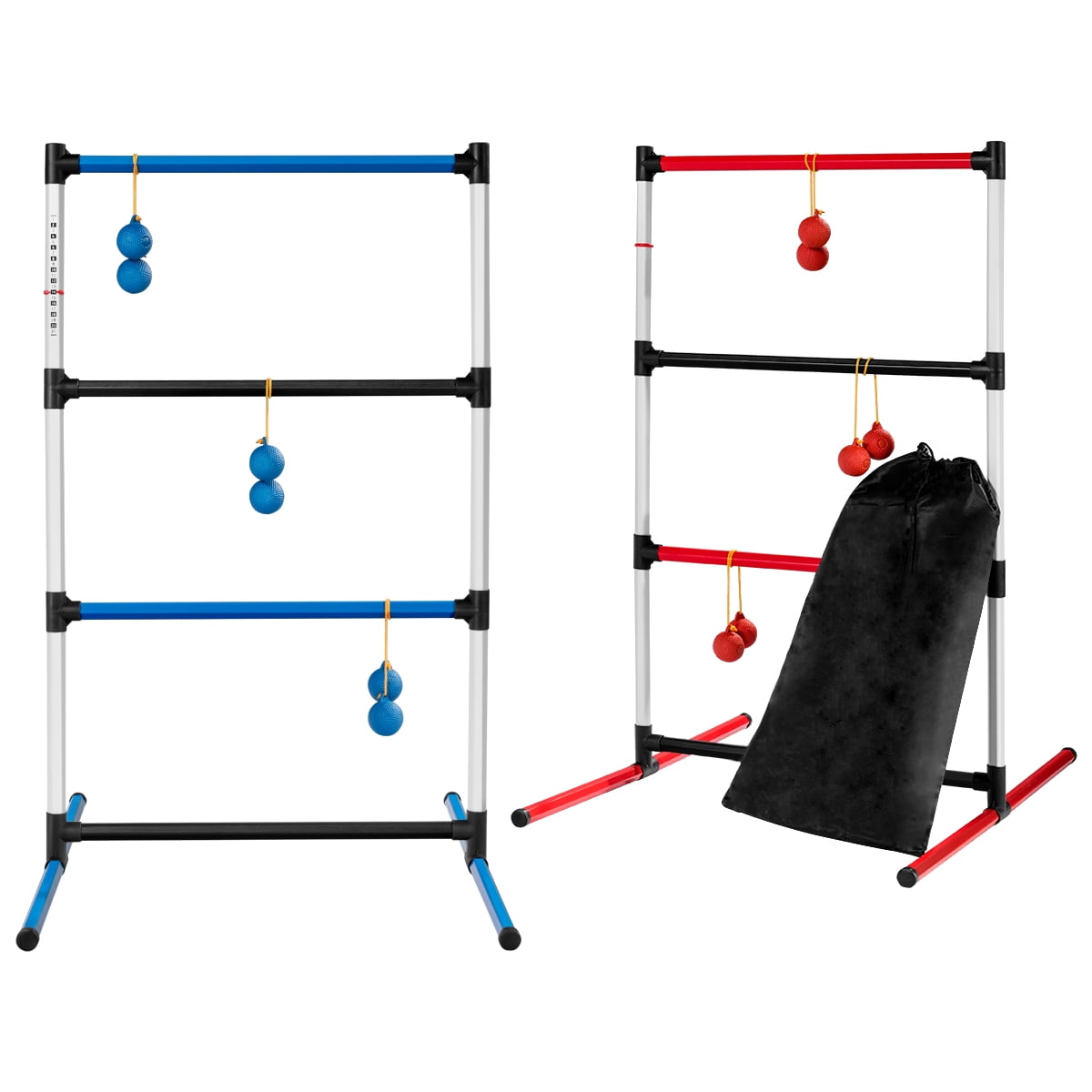 Topbuy Portable Ladder Toss Set 12 Balls Outdoor Lawn Family Game Set