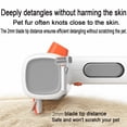 thumbnail image 4 of 2-in-1 Pet Grooming Comb, Self-Cleaning Dematting & Deshedding Brush for Dogs & Cats, Undercoat Rake for Long & Short Hair, 4 of 9