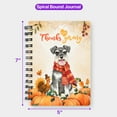 thumbnail image 5 of Happy Thanksgiving Schnauzer with Turkey Pumpkins Autumn Vibes Spiral Bound Journal Miniature Schnauzer Dog Lover 5x7in Spiral Notebook - 12018, 5 of 5