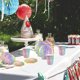 thumbnail image 5 of Platos de papel con forma de concha, servilletas, platos de papel desechables, vasos de papel, servilletas de papel, vajilla, artículos para fiestas de cumpleaños, decoración navideña, vajilla desecha, 5 of 6