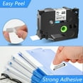 thumbnail image 3 of GREENCYCLE 8PK Compatible for Brother P-touch Black on White 36mm 8m TZ TZe TZe-261 TZ-261 TZe261 TZ261 Laminated Label Tape use in PT-530 PT-9400 PT-D800W PT-P900 Label Maker, 3 of 5