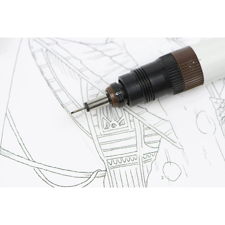 Koh-I-Noor Rapidograph Stainless Steel 7-Pen Set, Pens, Calligraphy Pens