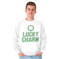 thumbnail image 5 of Saint Patricks Lucky Charm Shamrock Sweatshirt for Men or Women Brisco Brands L, 5 of 6