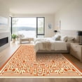 thumbnail image 3 of ODIKA 6'x9' Machine Washable Non-Slip Area Rug, Geometric Beige High Traffic Rug, Beige, 1085812, 3 of 7
