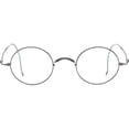 thumbnail image 3 of Agstum Retro Round Titanium Optical Eyeglasses Frame Wire Rim Cable Temples No Nose Pads, 3 of 6