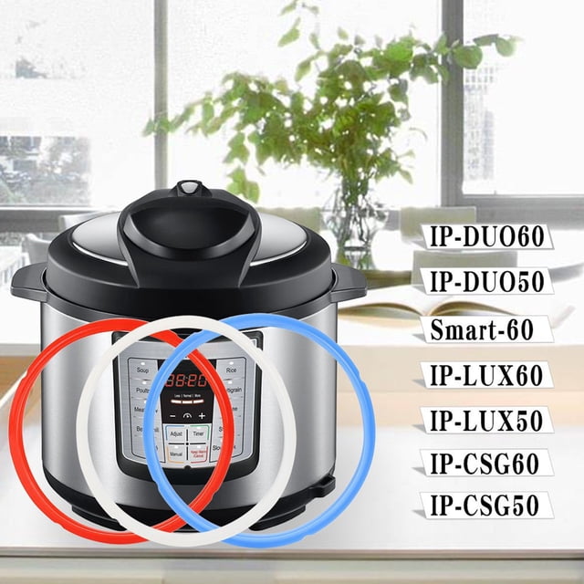 3Pcs Pressure Cooker Sealing Ring Silicone Electric Pressure Cooker Gasket for IP-DUO60/IP-DUO50/Smart-60/IP-LUX60/IP-LUX50/IP-CSG60/IP-CSG50