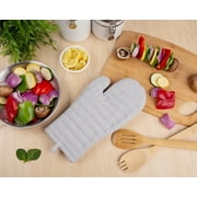 Mainstays Oven Mitt, Gray, 7” x 12.5”, 100% Cotton Shell 100% Polyester Fill