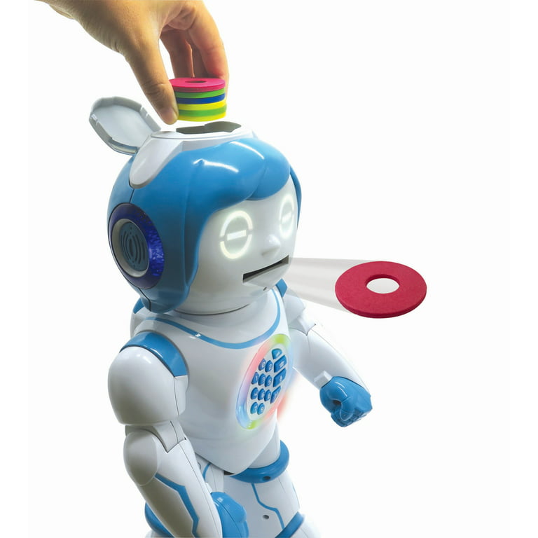 Lexibook Powerman Kid - Educational and Bilingual English/Spanish Robot -  Walking Talking Dancing Singing Toy - STEM Programmable Telling Creating  Stories - Quizzes Shooting Discs for kids - ROB90EN09 