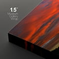 thumbnail image 4 of PixonSign Canvas Print Wall Art Set Neon Red Sunset Over The Valley Nature Wilderness Photography Realism Rustic Landscape Relax/Calm Multicolor Dark for Living Room, Bedroom, Office - 24"x36"x3, 4 of 5