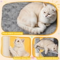 thumbnail image 5 of Yaheetech 67.1" H Large Cat Tree with 2 Big Condos and 1 Basket, Light Gray, 5 of 7